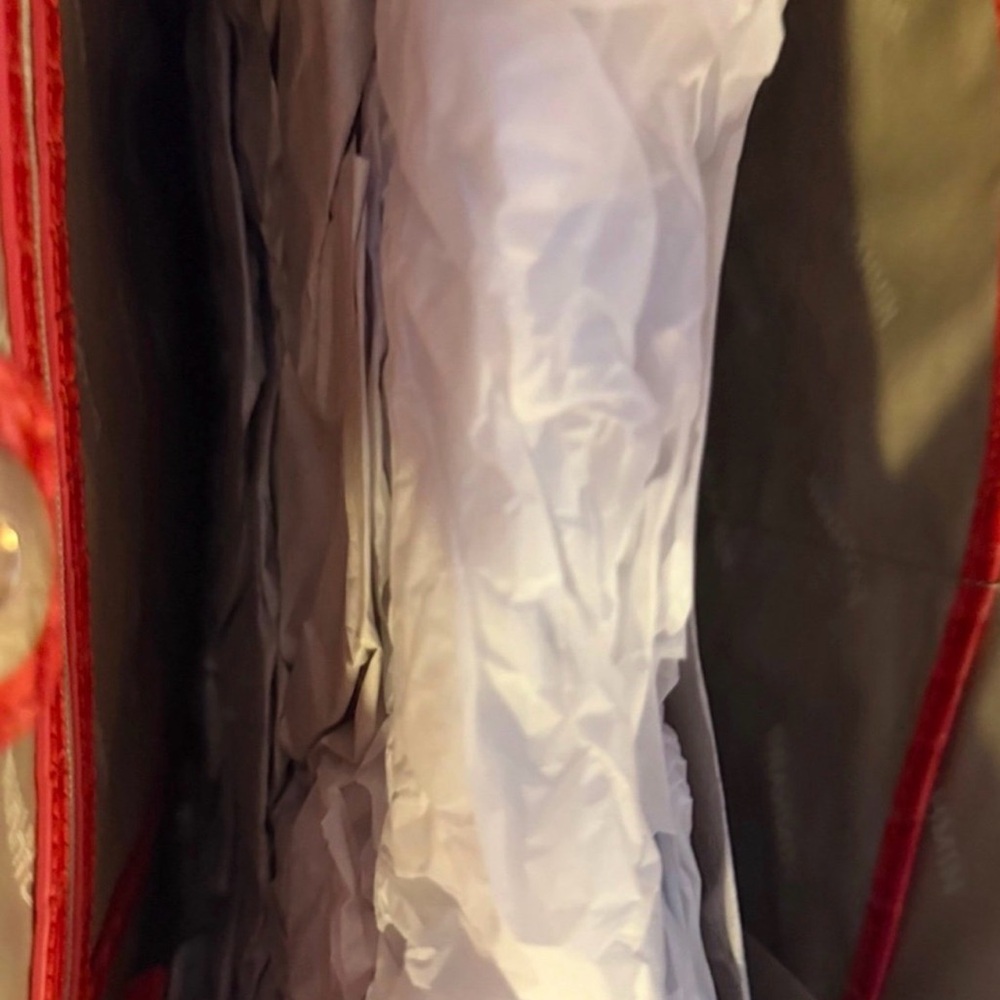 Brahmin Jayden Tote NWT in RED with Orange / Gold tipping price firm - Picture 12 of 13